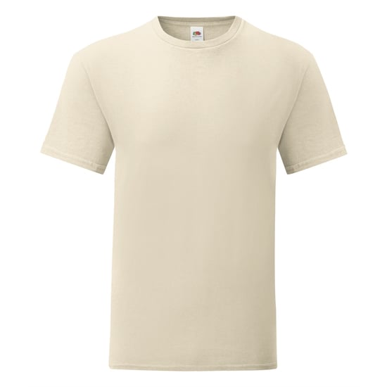 Fruit Of The Loom Herren Iconic T-Shirt (5er Pack) (Natürlich) - Image 1