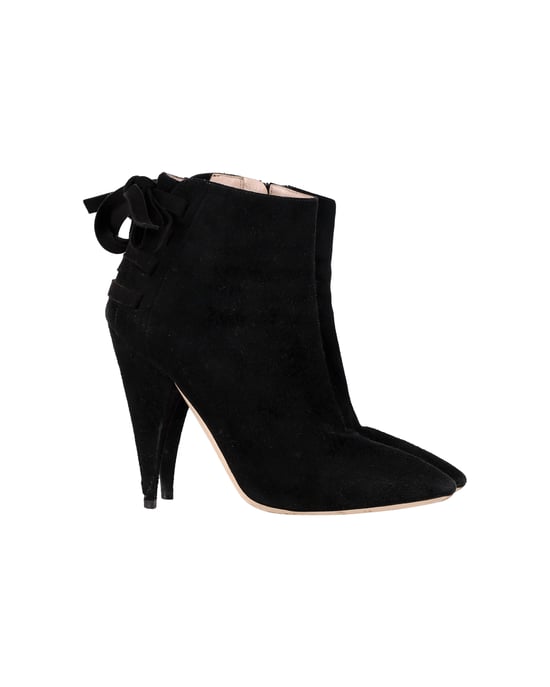 Miu Miu Knöchelstiefel aus schwarzem Wildleder - Image 1