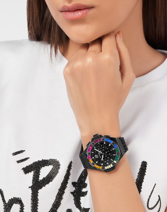 Philipp Plein Plein Chrono Royal Unisex schwarze Uhr PWPSA0724 - Image 3