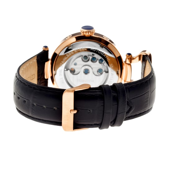 Heritor Automatik Ganzi Semi-Skelett Lederarmbanduhr - Image 2