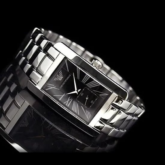 Emporio Armani AR0156 Classic Black Rectangle Men's Watch