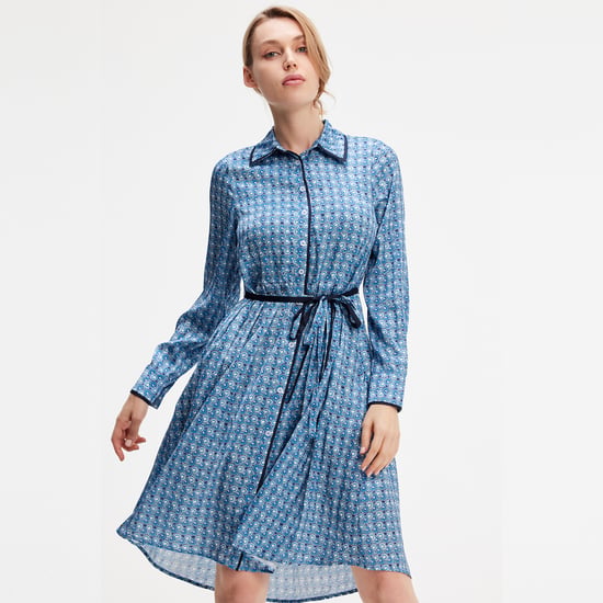 Hemdkleid mit geometrischem Print - Image 1