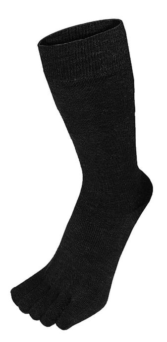 TOETOE - Herren- und Damen Outdoor weiche Wollfeuchtigkeitsregulierende Kniestrümpfe - Schwarz - Image 1