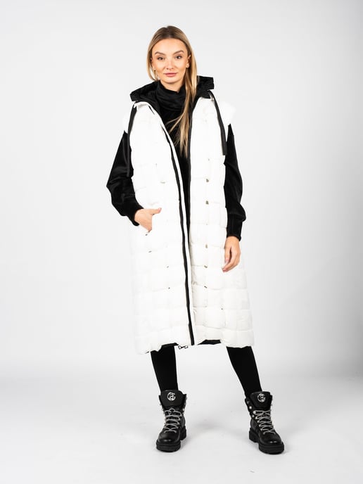 La Haine Inside Us Vest Unisex-LW548 Woman's White