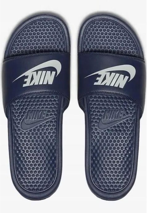 Nike Benassi Slip On Sliders in Midnght Navy - Image 1