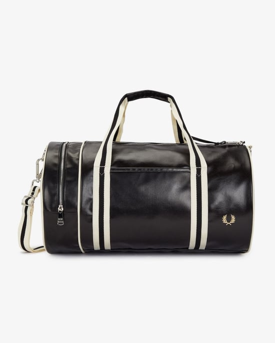 Einkaufen Für Fred Perry Classic Barrel Polyester Schwarz/Ecru Crossbody-Tasche - Image 5