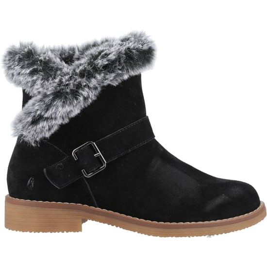Hush Puppies Hannah Wildleder Damen Schwarz Stiefel - Image 5