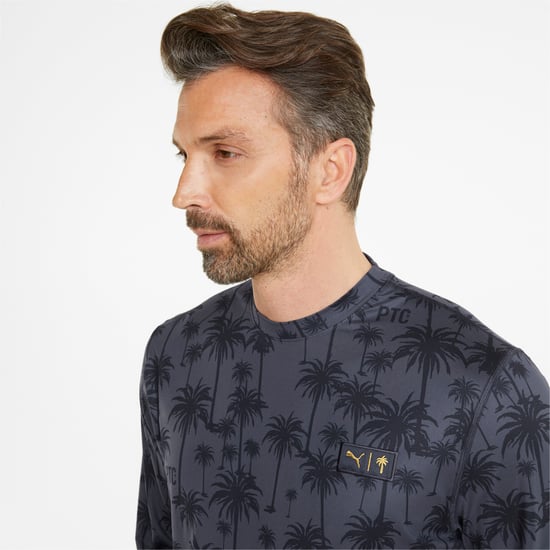 Puma X Ptc Palm Tree Crew Neck Herren Navy Pullover - Image 4