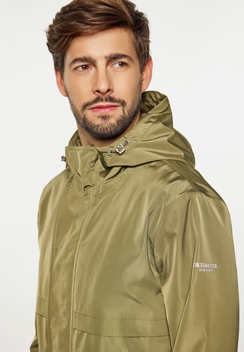 Dreimaster Regenparka aus recycelten Materialien Herren militärisch oliv - Image 5