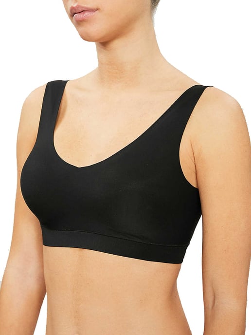 SoftStretch V-Neck Jersey Crop Top