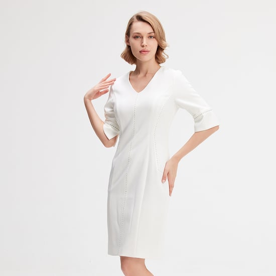 Kurzes Kleid mit kontrahierten Nähten - Image 2