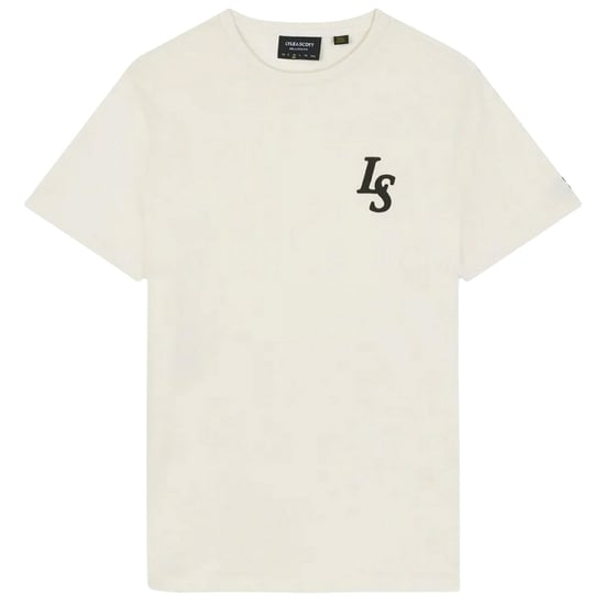 Lyle & Scott Club Emblem Kreide-T-Shirt - Image 1