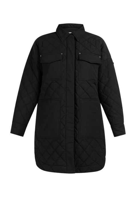 Dreimaster Baumwolljacke mit leichter Wattierung Damen schwarz - Image 1