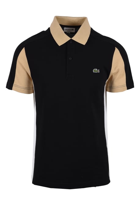 Lacoste Colour Block Polo Black - Image 1