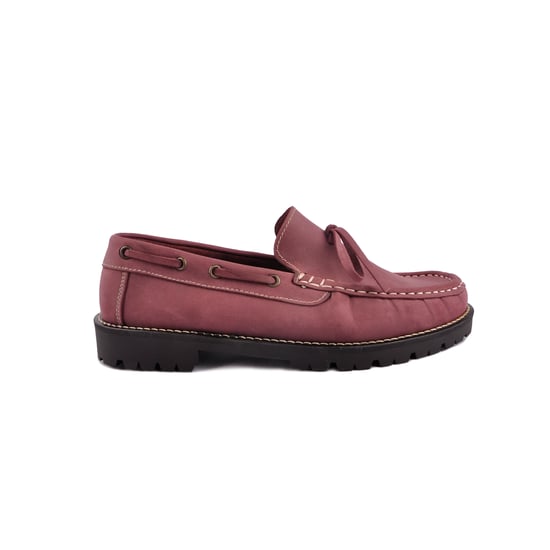Man's Moccasin Shoe Sotoalto color BURGUNDY
