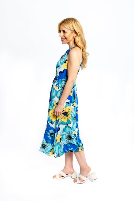 Tia Geblümtes Kleid mit Rollkragen - Image 2