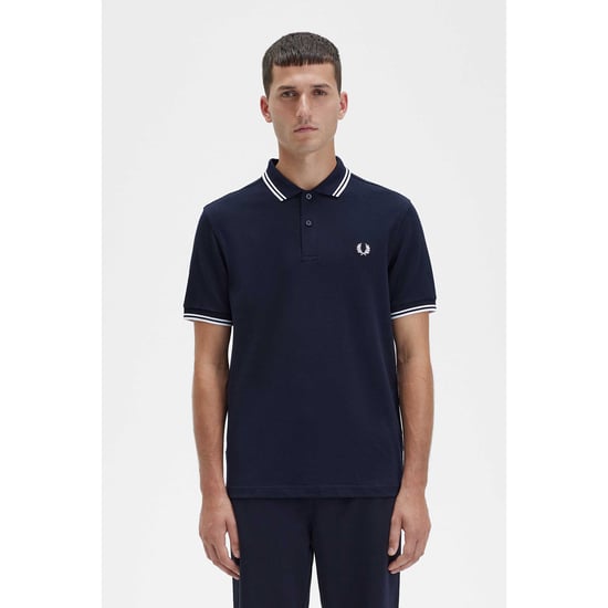Men's Fred Perry M3600 Twin Tipped Polo Shirt in Navy
