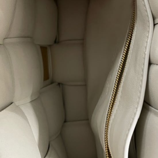 Bottega Veneta Gepolsterte Kassette Tasche aus weißem Lammleder - Image 5