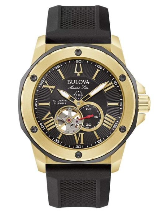 Bulova Marine Star Herrenuhr schwarz 98A272 - Image 1