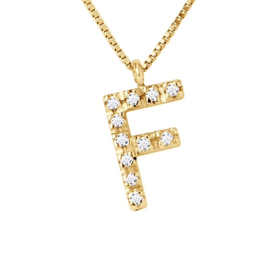 DIADEMA - Necklace with Diamonds - F - Yellow Gold
