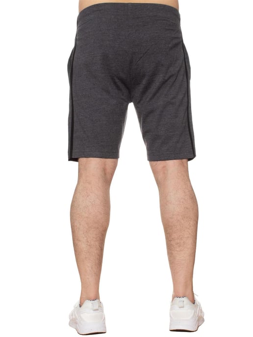 Enzo | Herren T-Shirt & Shorts Loungewear Set - Schwarz/Charcoal - Image 4