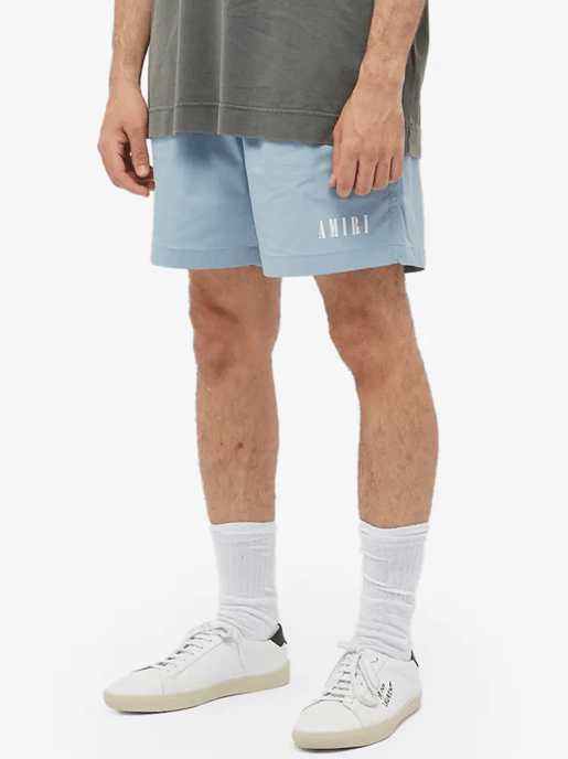 Amiri Core Logo Swimshorts in Blau - Image 3