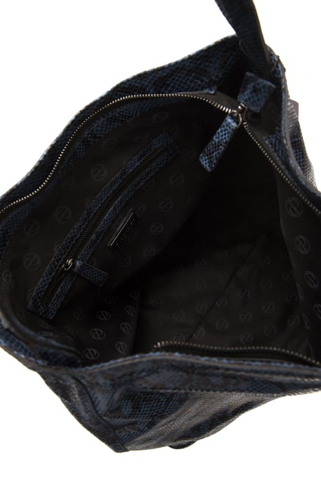 Pompei Donatella Blue en cuir d'épaule pour femmes - Image 5