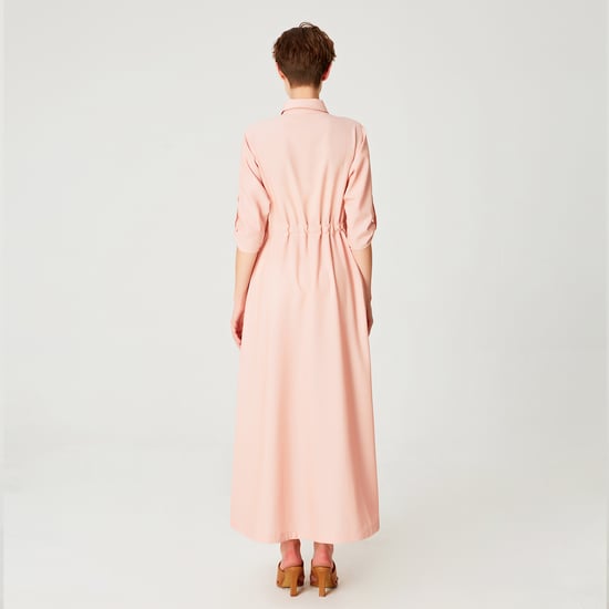 Langes minimalistisches Hemdkleid - Image 5