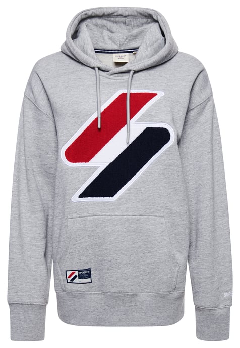 Superdry Oversize Kapuzenpullover mit Code und Chenille-Logo - Image 6