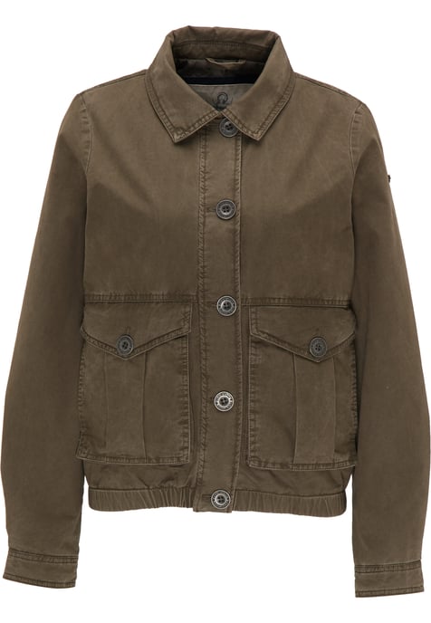 Dreimaster leichte Jacke Damen militärisch oliv - Image 1