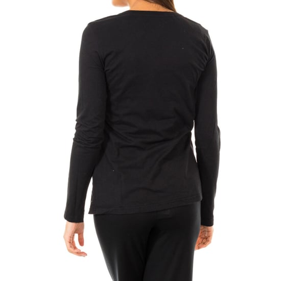 Long-sleeved V-neck t-shirt 1487903577 woman