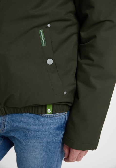 Schmuddelwedda Winterjacke aus recyceltem Polyester Herren dunkeloliv - Image 5