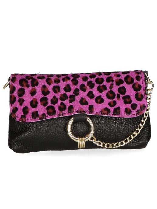 Gave Lux Clutch bag women CHEETAH FUCHSIA