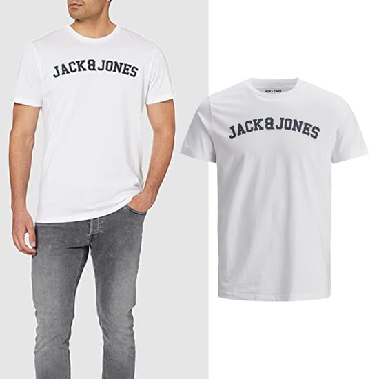 JACK&JONES Men's Logo casual t-shirt, crew neck, cotton, short sleeve