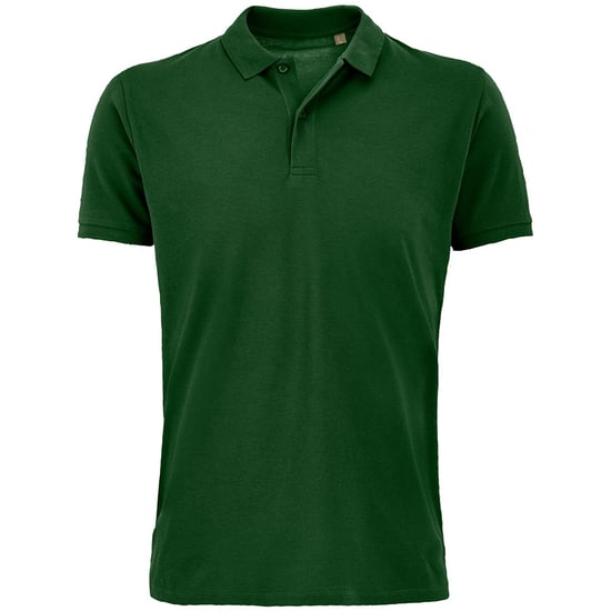 SOLS Herren Planet Pique Bio-Poloshirt (flaschengrün) - Image 1