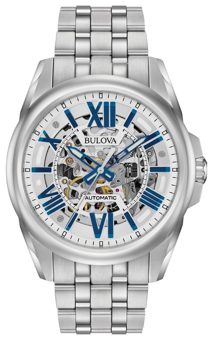 Bulova Classic Automatic Silber Herren Armbanduhr 96A187 - Image 1
