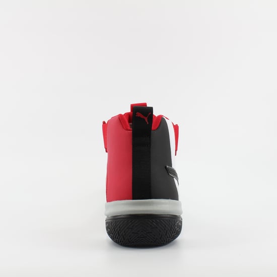 Puma Legacy MM Red Textile Herren High Top Schnürtrainer 194048 04 - Image 2