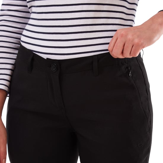 Craghoppers Womens/Ladies Kiwi Pro II Convertible Trousers (Schwarz) - Image 6