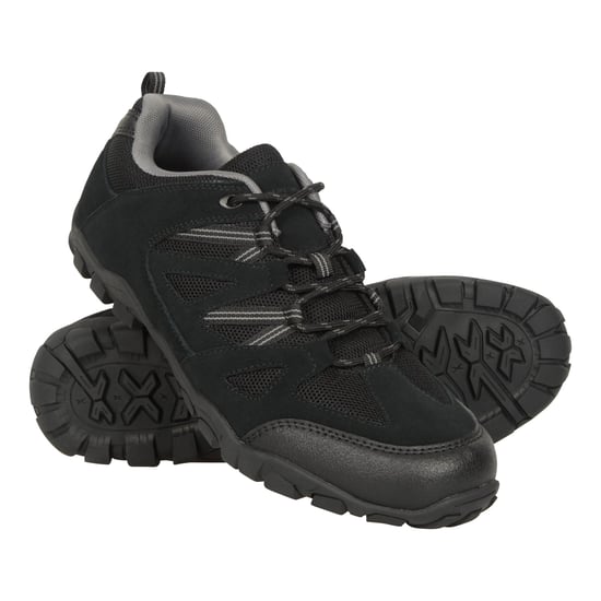 Mountain Warehouse Mens Outdoor III Suede Walking Shoes (Black)