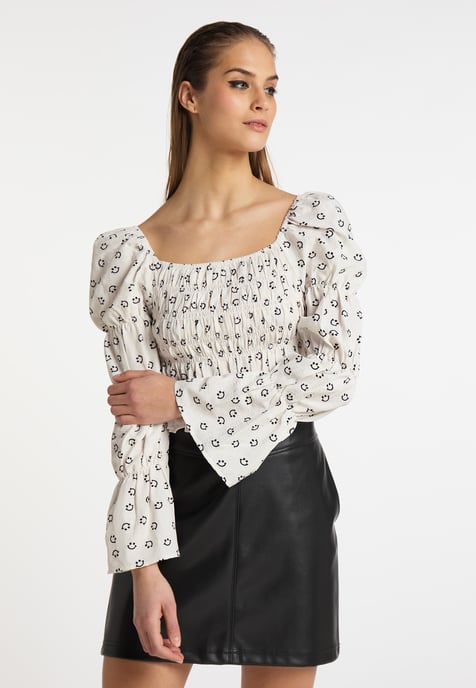 Mymo Langarm Damen Wollweiß - Image 3