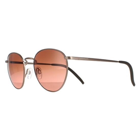 Serengeti Round Unisex Brushed Bronze Mineral Polarized Drivers Gradient Hamel