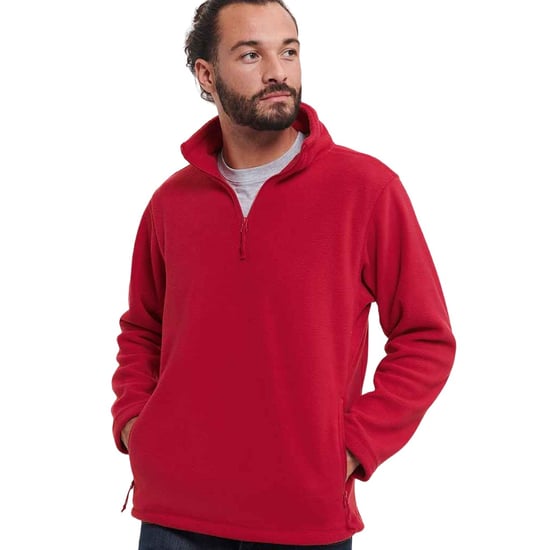 Russell - Fleece-Oberteil Reißverschluss für Herren - Für Außen (Rot) - Image 4
