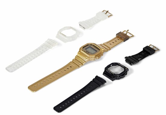 Casio G-Shock Herren Gold Uhr DWE-5600HG-1ER - Image 4