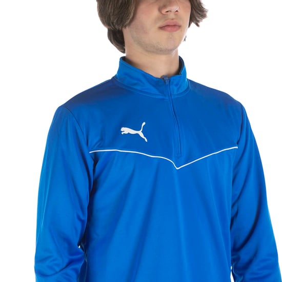 Puma Teamrise Sweatshirt 1/4 Zip Top Blau - Image 4