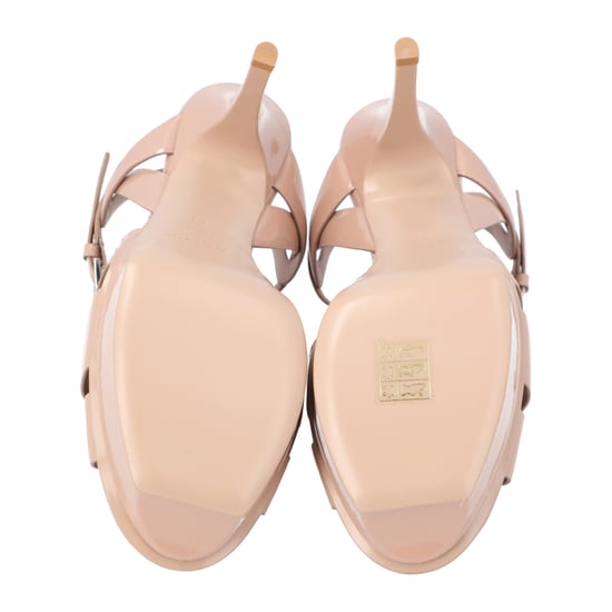 Saint Laurent Tribute Plattformsandalen Beige - Image 6