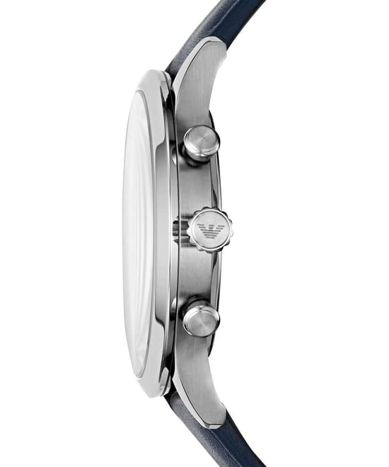 Emporio Armani Giovanni Lederuhr Blau Grau - Image 2