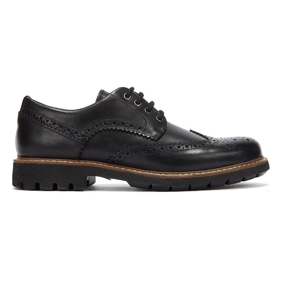 Clarks Batcombe Wing Herren Schwarz Schuhe - Image 5