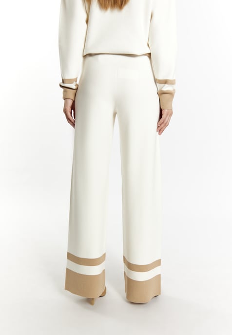 Dreimaster Strickhose Damen Wollweiss Beige - Image 4