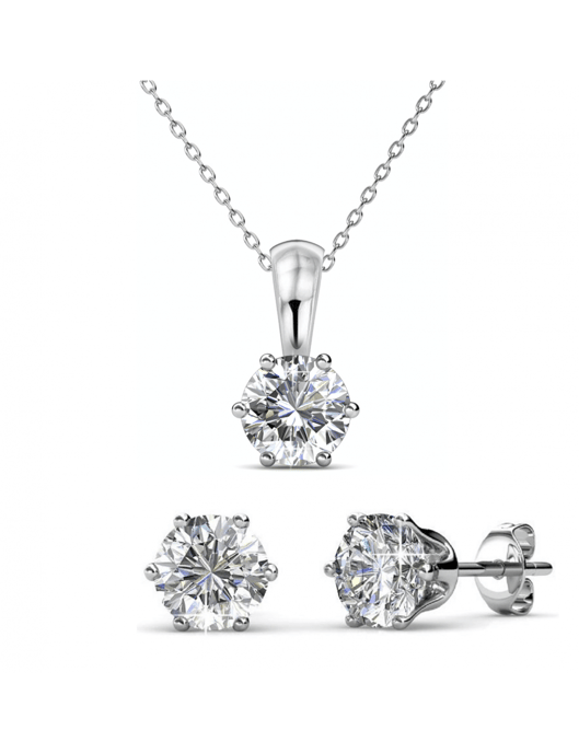 Geburtsstein-Set - Silber und Kristall - Image 1