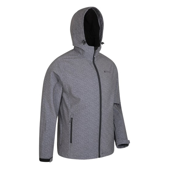 Mountain Warehouse Herren Exodus Showerproof Soft Shell Jacke (Holzkohle) - Image 4